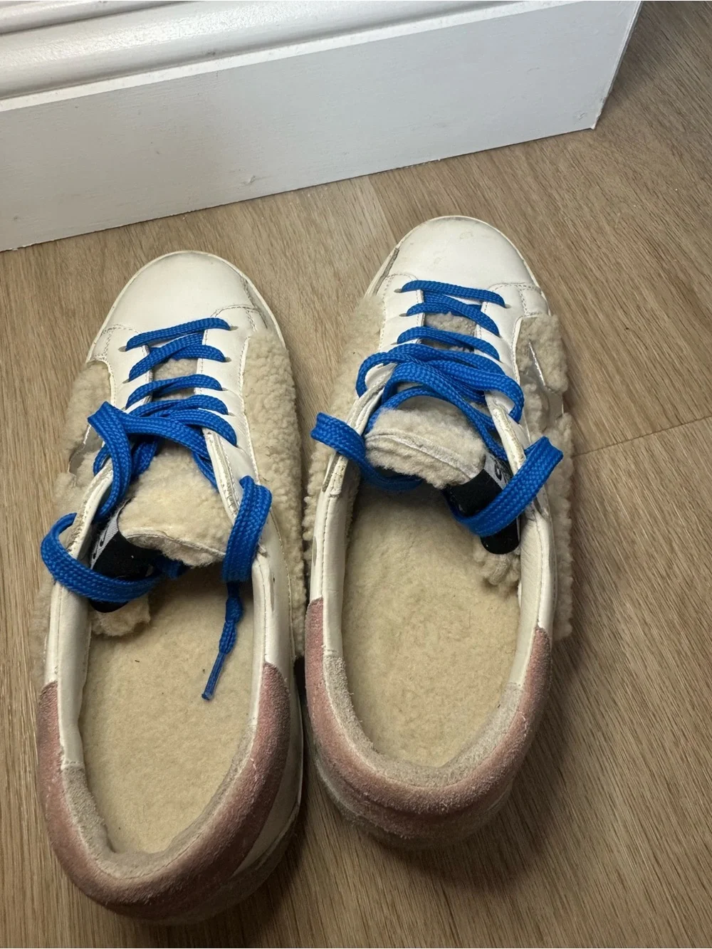 Golden Goose Superstar Shearling Low Top Sneakers size 38